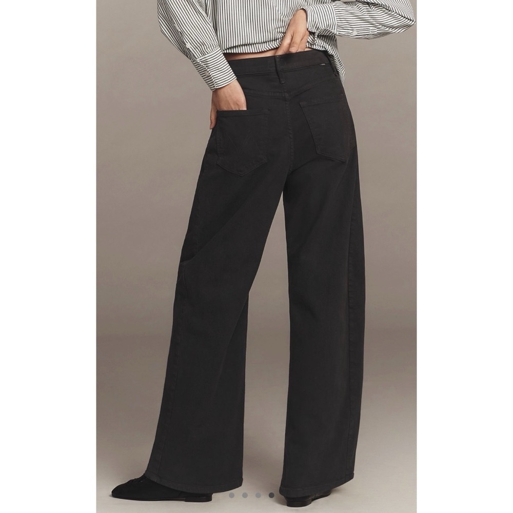 MOTHER NWT The Half Pipe Flood Black Barrel Jeans - Picture 2 of 11